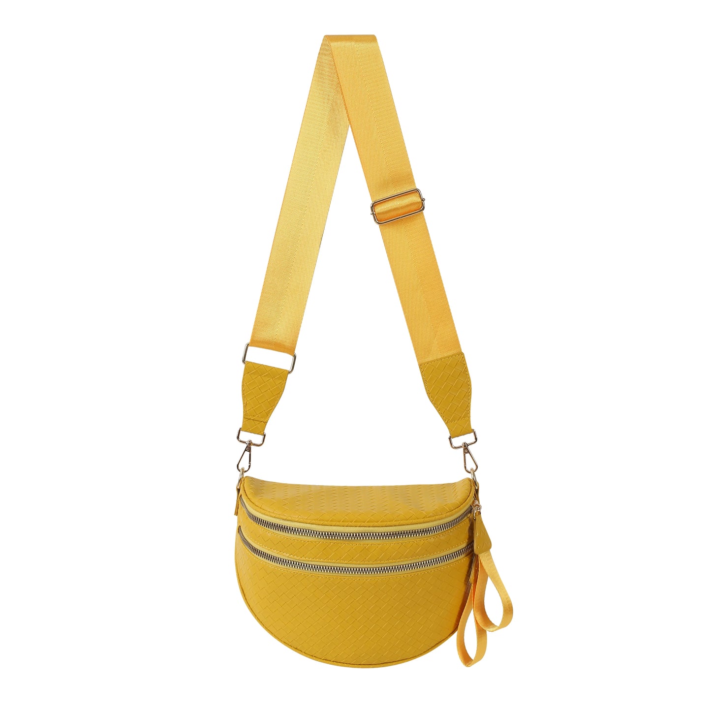 GoFree - Woven Leather Bum Bag