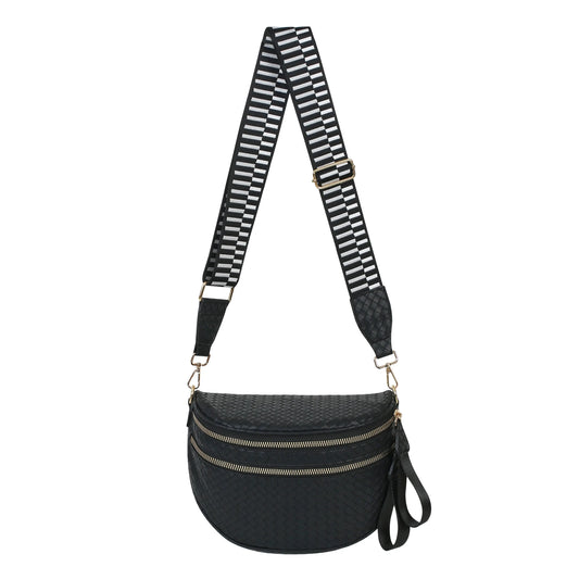 GoFree - Woven Leather Bum Bag