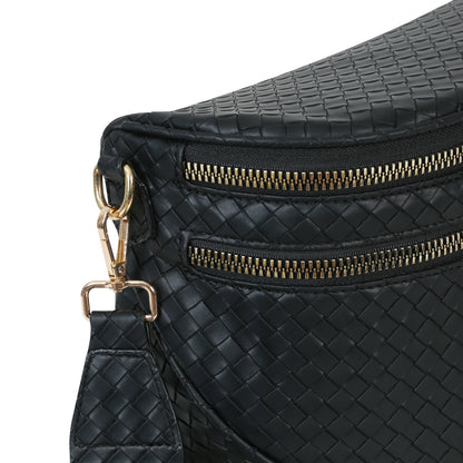 GoFree - Woven Leather Bum Bag