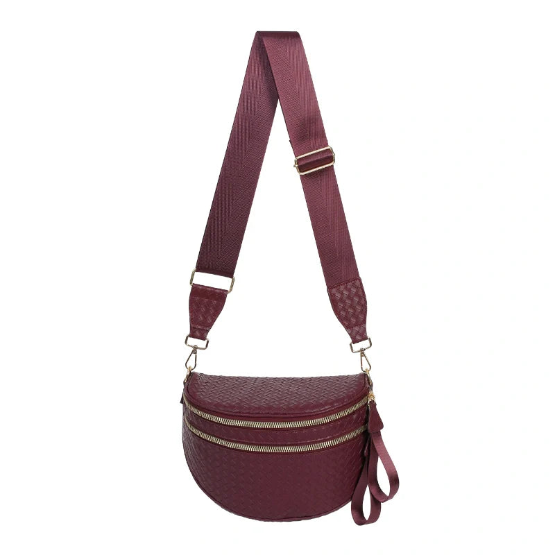 GoFree - Woven Leather Bum Bag