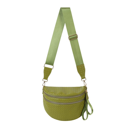 GoFree - Woven Leather Bum Bag