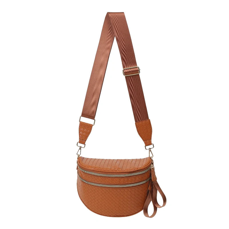 GoFree - Woven Leather Bum Bag